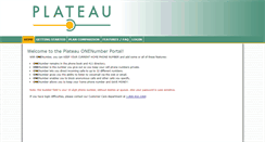 Desktop Screenshot of onenumber.plateautel.com