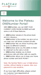 Mobile Screenshot of onenumber.plateautel.com